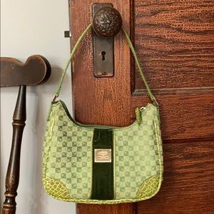 Liz Claiborne Green Logo Purse